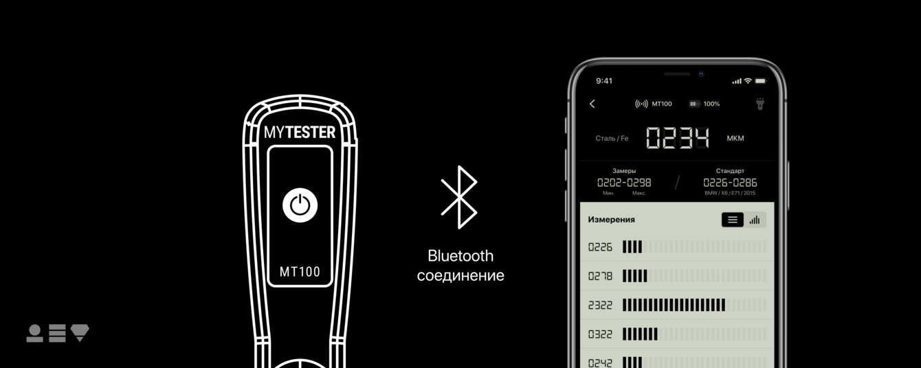MyTester - мобильное приложение для прибора замеряющего ЛКП