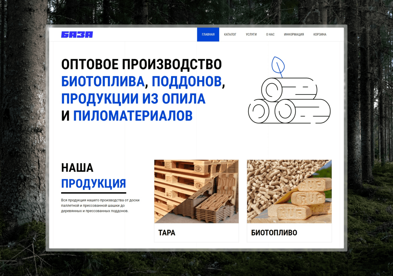 Дизайн логотипа, разработка и SEO-продвижение сайта компании «БАЗА»