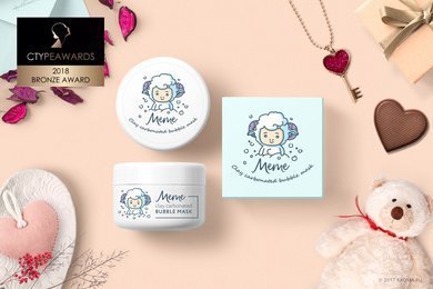 Дизайн упаковки очищающей маски «MeMe»