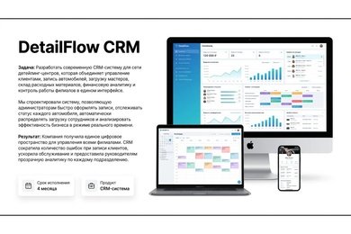 CRM-система для сети детейлинг-центров