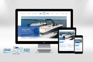 Сайт компании по продаже Яхт и катеров