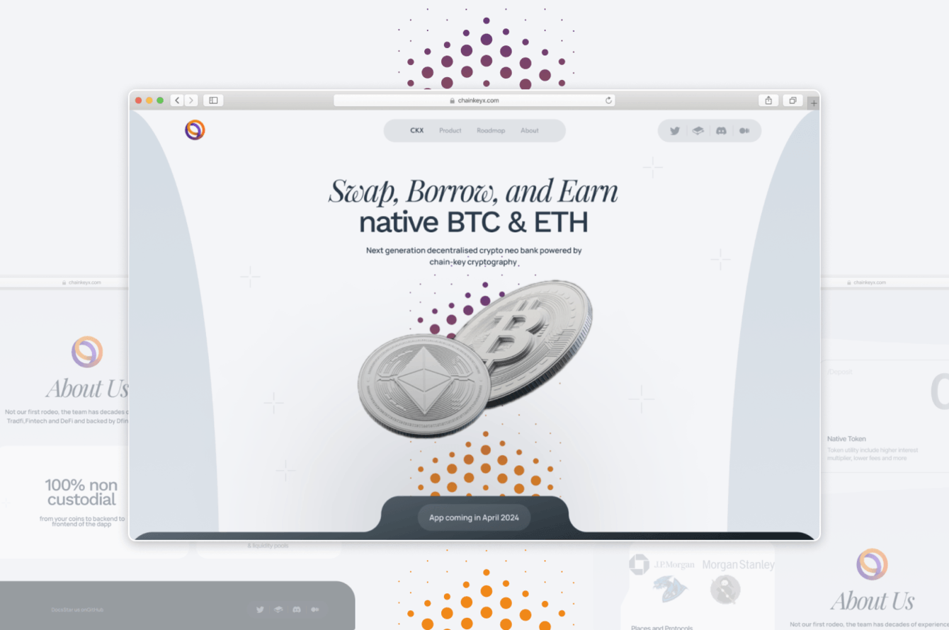 Landing Page для крипто стартапа — Chainkeyx