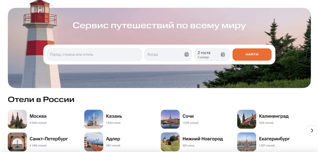 Разработка высоконагруженного сервиса бронирования для МТС Travel