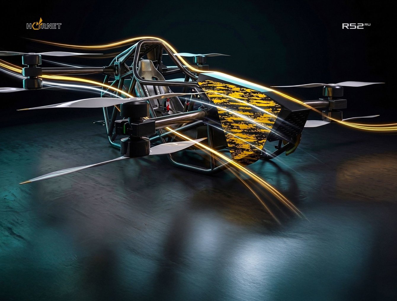 HORNET H1 - дизайн презентации для партнёров и инвесторов