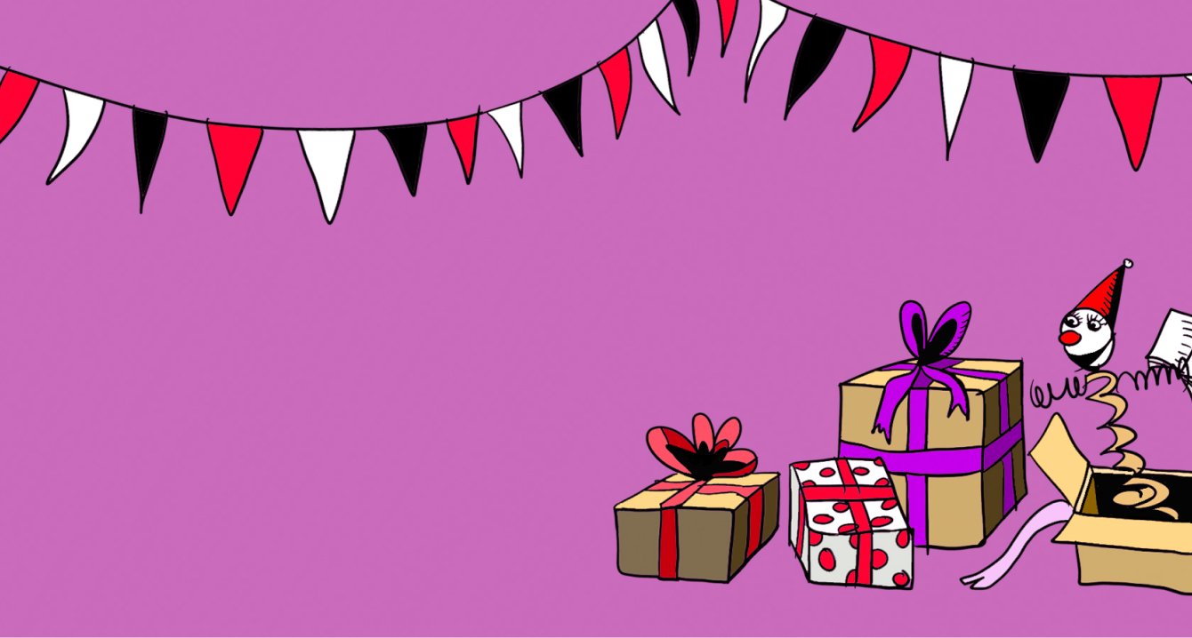 Лендинг для праздничного розыгрыша от Creative Writing School