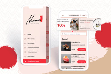 Мобильные приложения для Naomi Sushi