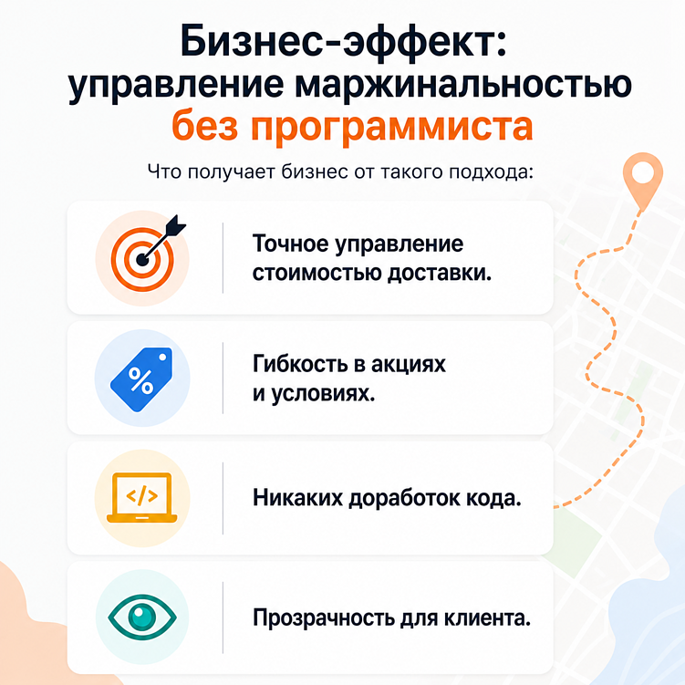 Зоны доставки полигонами: почему это удобнее, чем фиксированный радиус.