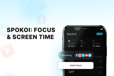 Spokoi: Разработка системы цифрового контроля и блокировки экранного времени для iOS
