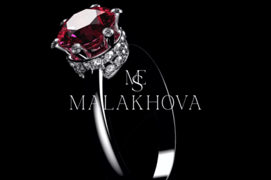Фирменный стиль для ювелирного бренда «Malakhova»