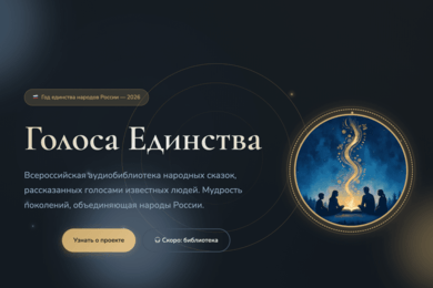 Кейс «Голоса Единства»: цифровая витрина всероссийской аудиобиблиотеки народных сказок