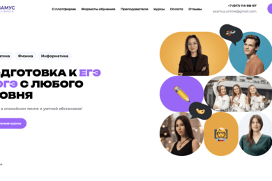 Разработка лендинга для онлайн-школы подготовки к ЕГЭ и ОГЭ