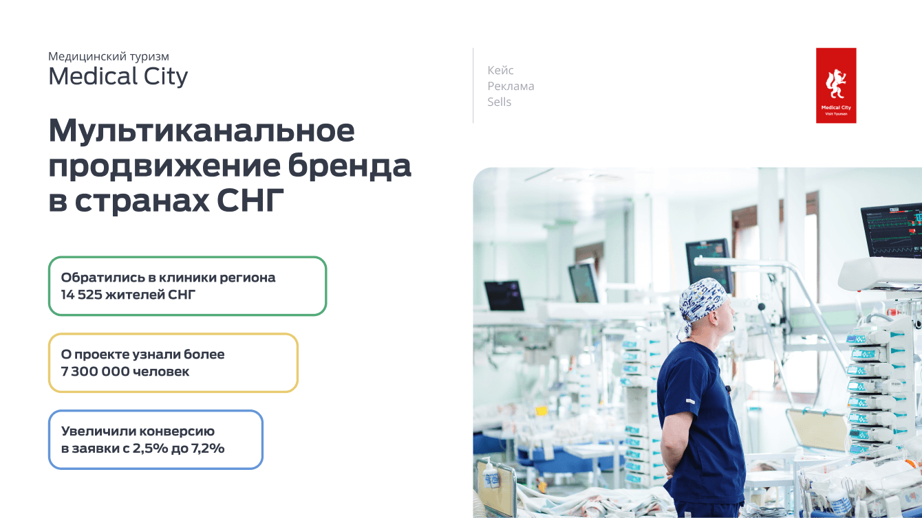 Реклама медицинского туризма "Medical City". Мультиканальное продвижение бренда в странах СНГ