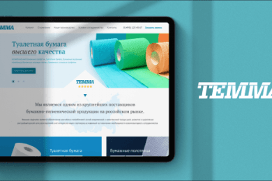 Сайт-каталог поставщиков бумажно-гигиенической продукции ТEMMA