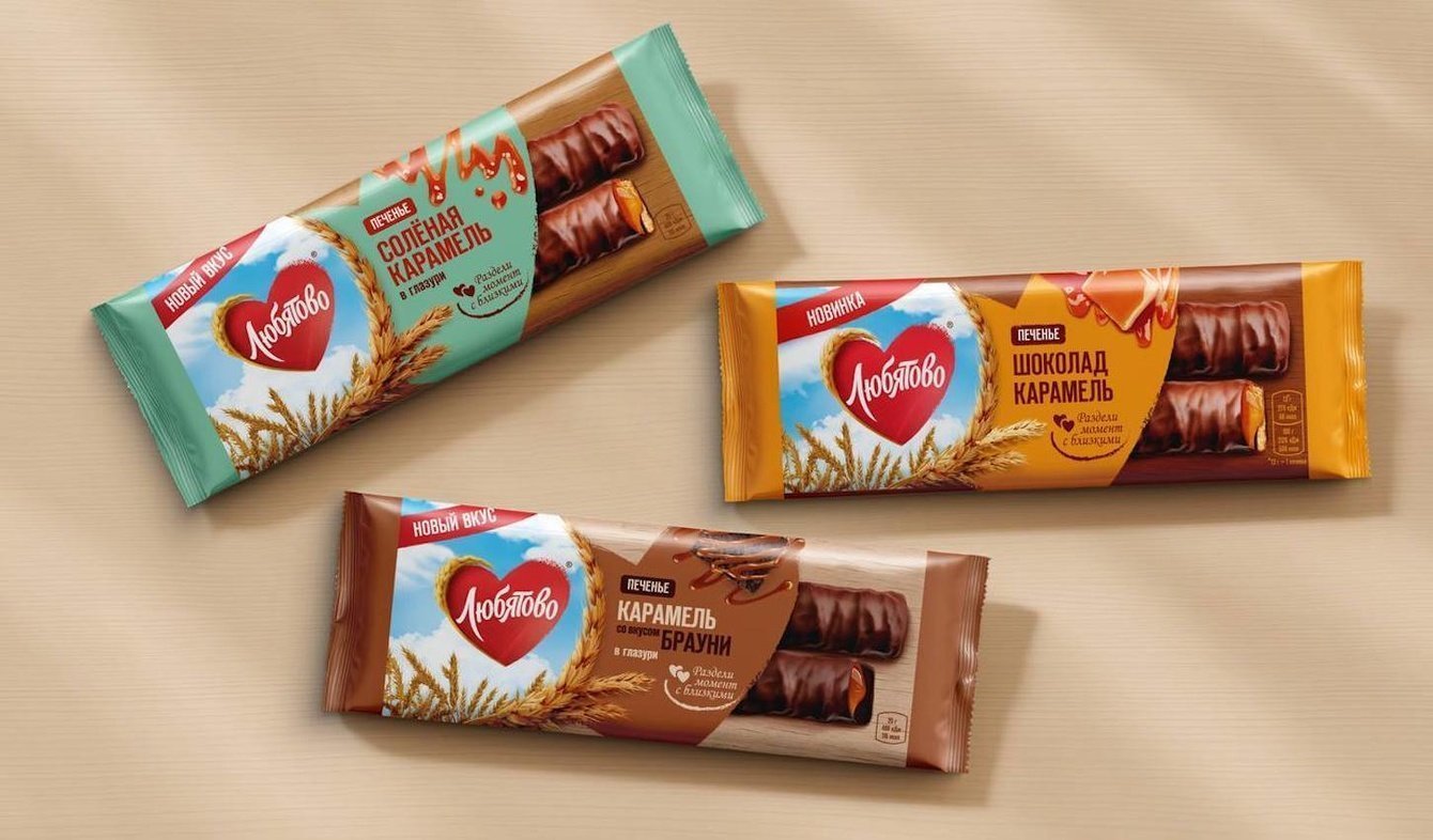 DS1 branding масштабировали дизайн для новых вкусов линейки печенья «Любятово».