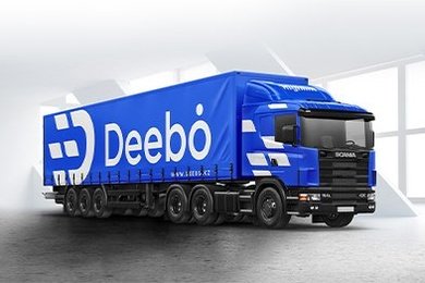 Разработка логотипа для логистической компании Deebo