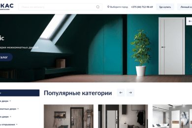 Дверь открыта — остается только зайти: как мы перестроили сайт крупнейшего продавца дверей Беларуси