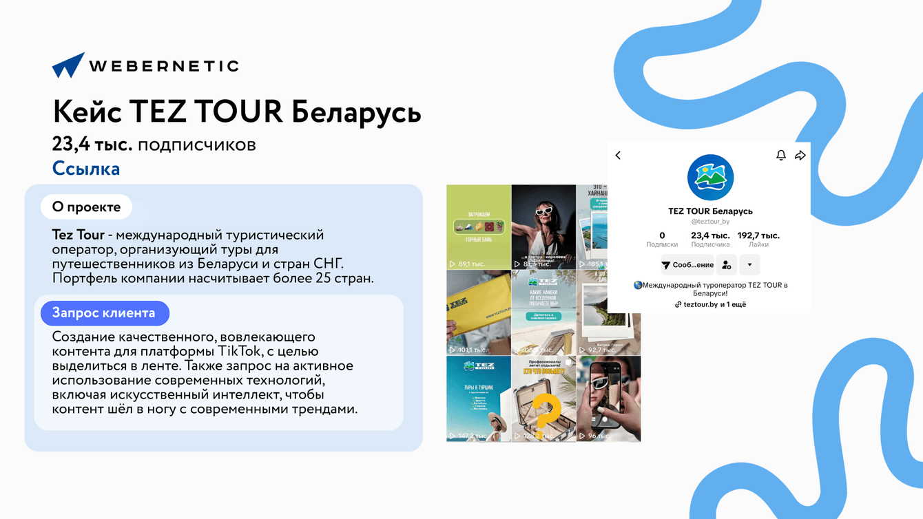SMM продвижение для тур оператора