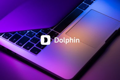 Айдентика, сайт, соцсети, полиграфия и креативы для Dolphin