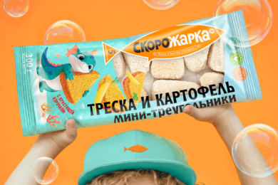 DS1 branding вывели линейку детских рыбных треугольников в бренде «Скорожарка»