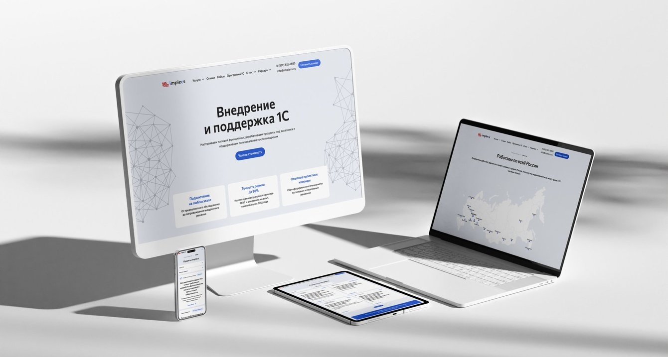 Implecs: разработка сайта компании