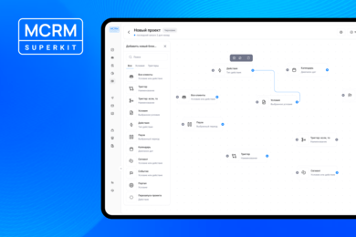 Редизайн маркетинговой CRM системы MCRM Superkit