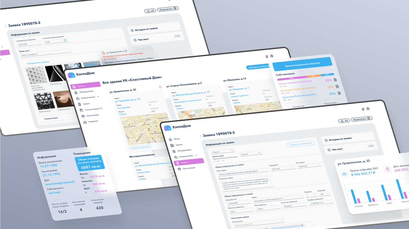 Разработка приложения для ЖКХ и интеграция с домофонией