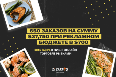 Кейс: магазин качественных морепродуктов – $9,750 прибыли при рекламном бюджете всего $700
