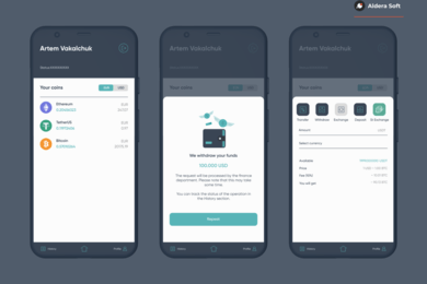 Мобильное приложение по операциям над криптовалютой
