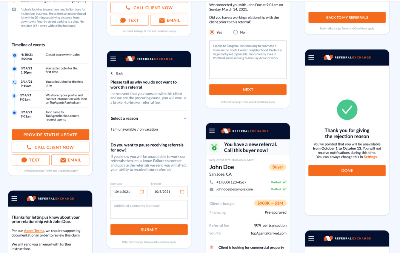Мобильный лендинг для улучшения взаимодействия риелторов с клиентами