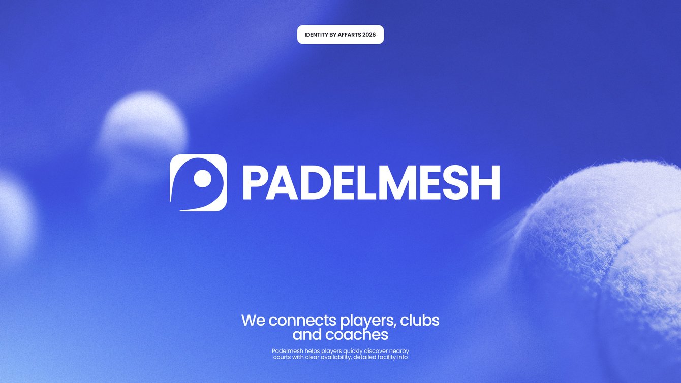 Padelmesh: айдентика для онлайн-агрегатора падел-кортов по всему миру