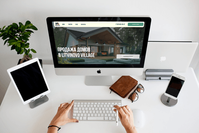 Сайт компании по продаже домов в Litvinovo Village