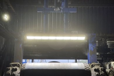 Система контроля целостности конвейерной ленты в морском порту