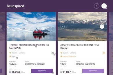 Онлайн-платформа для круизной компании