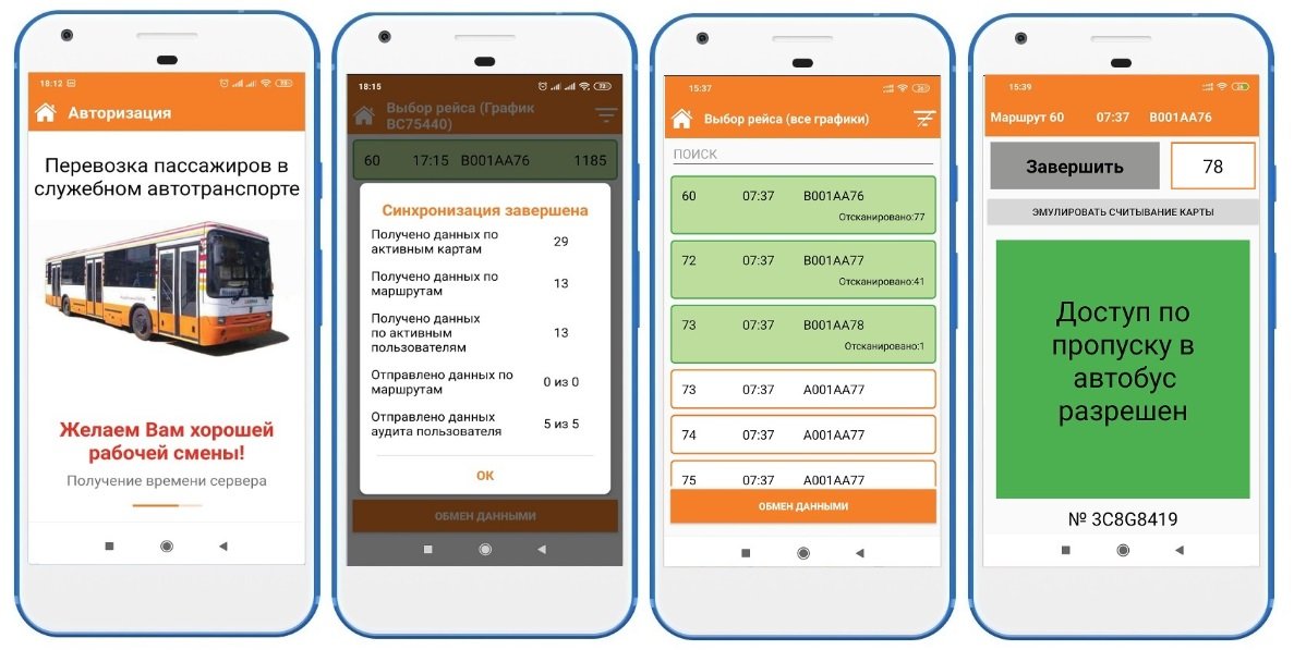 Мобильное приложение для контроля доступа пассажиров в служебный автотранспорт