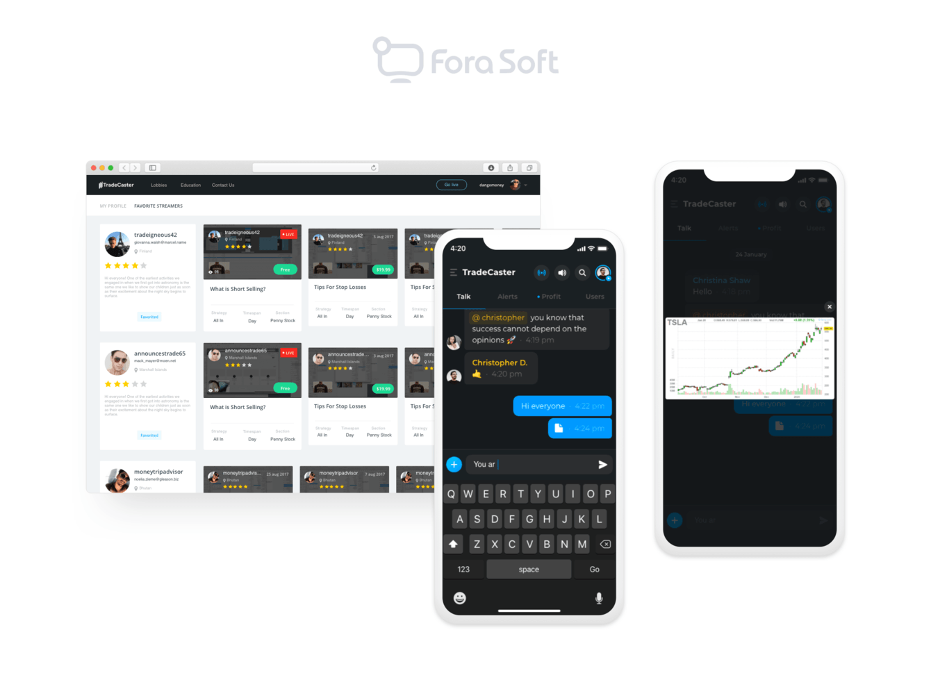 TradeCaster - Видео- и чат-сообщество трейдеров