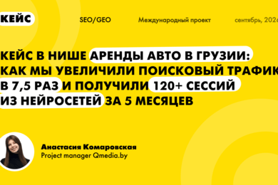 Как увеличили поисковый трафик в 7,5 раз и получили 120+ сессий из нейросетей за 5 месяцев