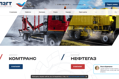 Разработка сайта tdgt.ru