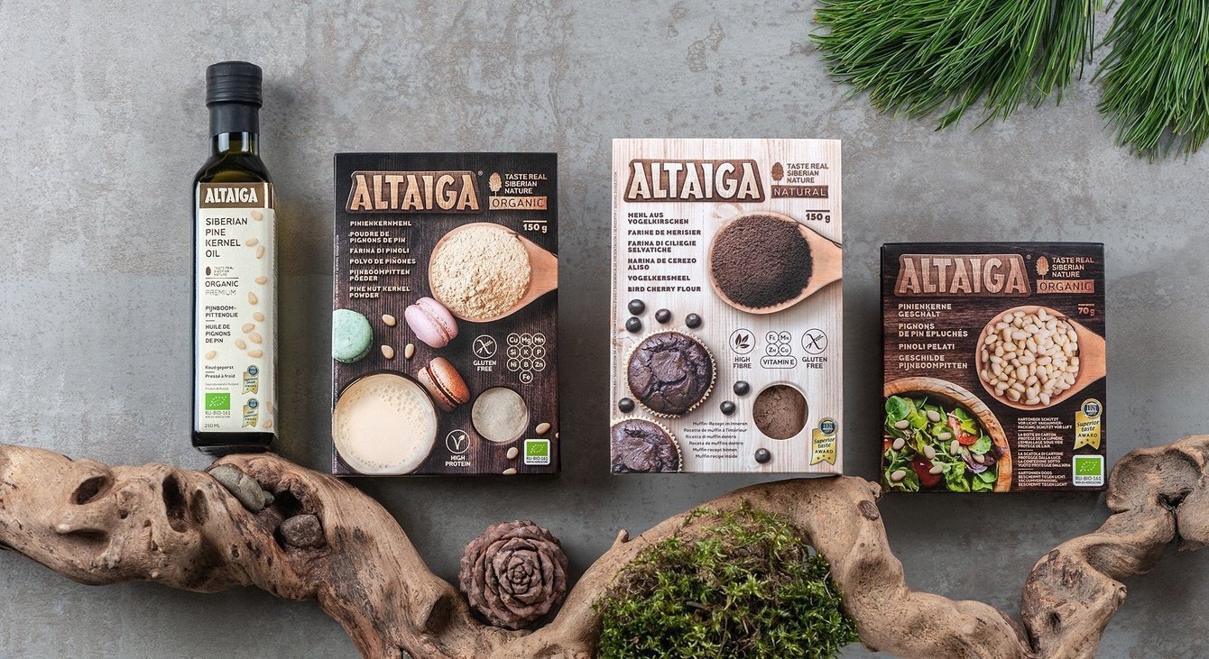 Название, фирменный стиль, упаковка для Altaiga