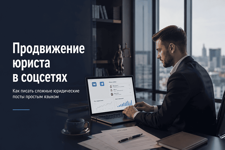 Продвижение юриста в соцсетях: как писать сложные юридические посты простым языком
