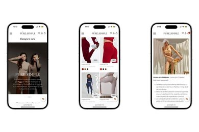 Разработка сайта для бренда женской одежды и нижнего белья