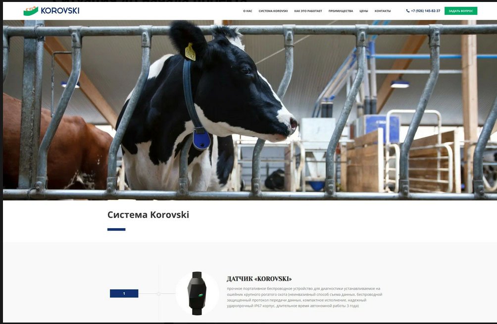 Душевный сайт для сложного инновационного оборудования