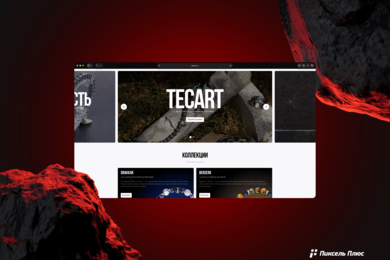 Интернет-магазин / имиджевый сайт бренда TECART