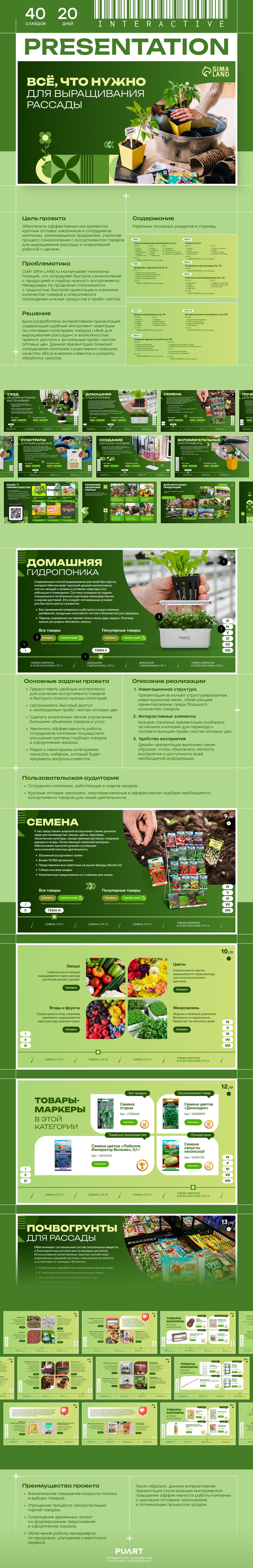 Интерактивная презентация категории "Сад" сайта SIMA-LAND.ru