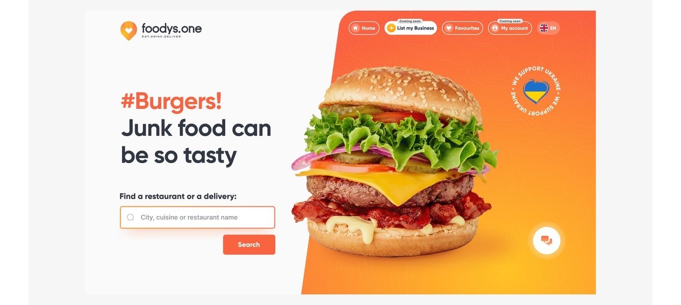 Foodys.one — каталог ресторанов с картой и интеграцией Optico