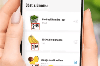 Edeka- Приложения по доставке еды. Западный аналог нашего приложения Яндекс еда