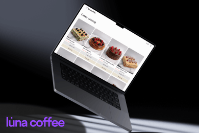 Сайт LunaCoffee Dubai, интегрированный с Syrve и Stripe
