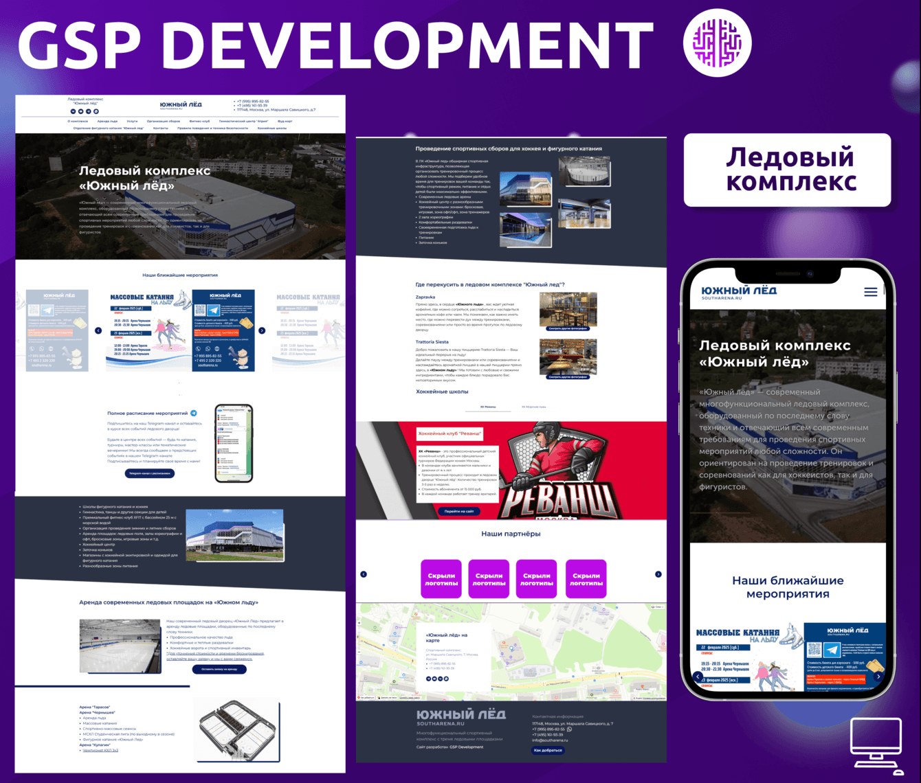 Разработка сайта для ледовой арены