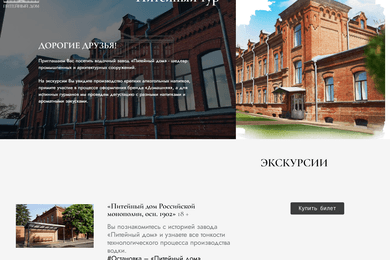 Разработка сайта Питейный тур