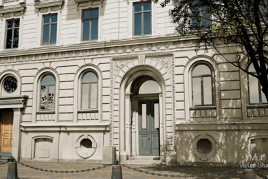 Экстерьер дома в осенний период