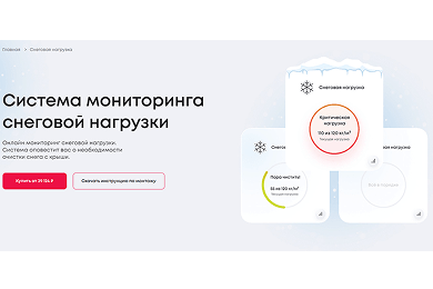 Cервис мониторинга данных с датчиков на объектах недвижимости - «Умная крыша»